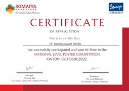 Nutan certificate poster com somaya