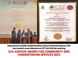 D N Kapoor  Award PNG