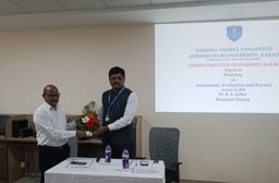 KVV's, Krishna Institute of Pharmacy organised Workshop on “Assessment, Evaluation and Beyond”