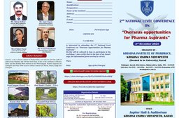 2nd National level conference on "Overseas Opportunities for Pharma Aspirants"