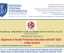Alignment of Health Profession Education with NEP 2020 – A Way forward