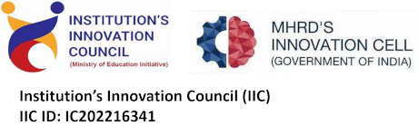 Institution's Innovation Council (IIC) an initiative of the Ministry of Education, and the MHRD's Innovation Cell, Govt. of India. logo